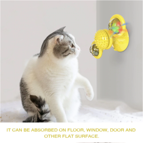 Interactive Whirling LED Cat Toy