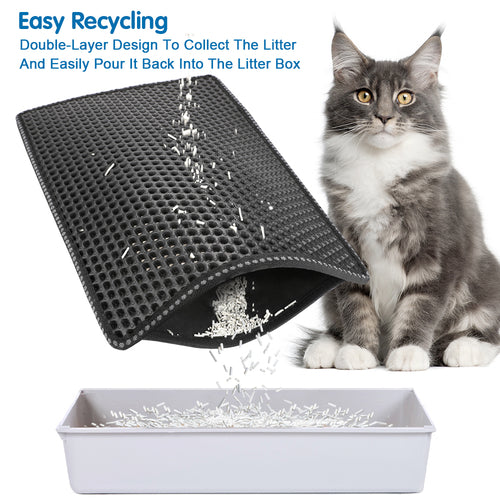 Double-Layer Cat Litter Trapping Mat