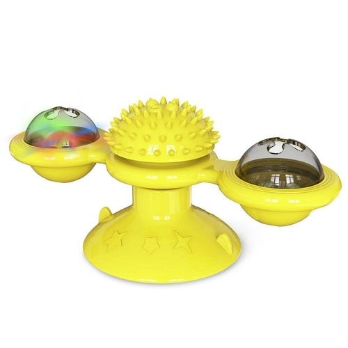 Interactive Whirling LED Cat Toy