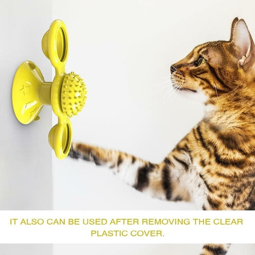 Interactive Whirling LED Cat Toy
