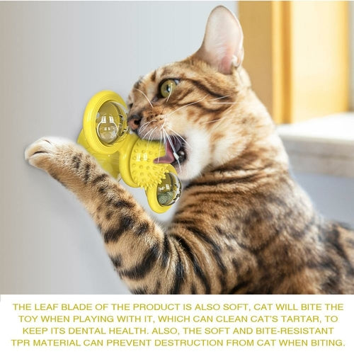 Interactive Whirling LED Cat Toy