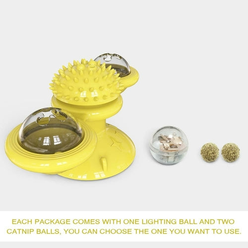 Interactive Whirling LED Cat Toy