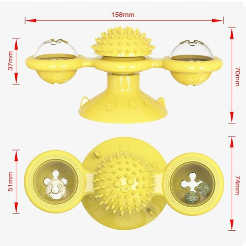 Interactive Whirling LED Cat Toy