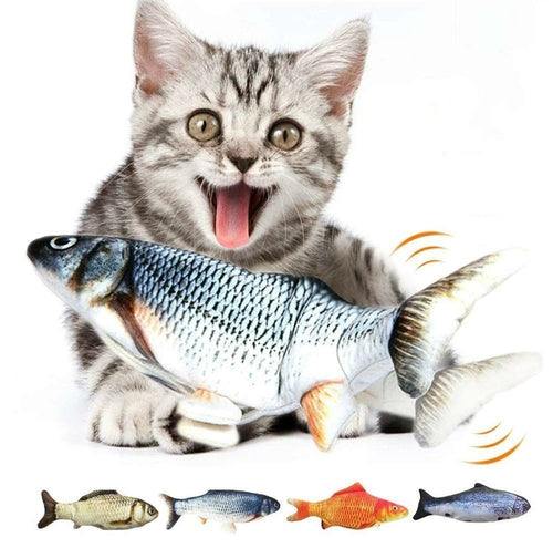 Interactive Electric Flipping Fish Toy