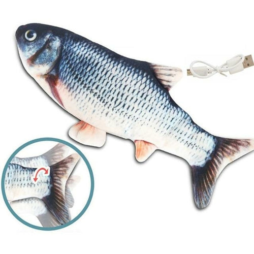 Interactive Electric Flipping Fish Toy