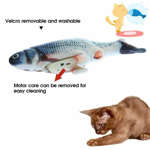 Interactive Electric Flipping Fish Toy