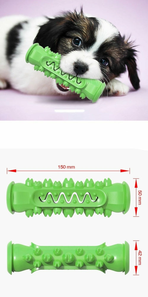 Colourful Dog Chew Toy – Yellow, Turquoise & Green
